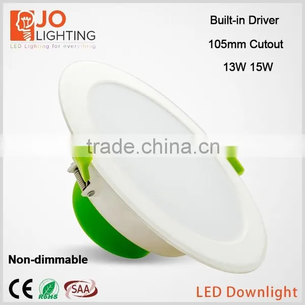 Highly Reliable 105mm Cutout Built-in Driver SAA 13W 15W Integrated Dimmable LED Downlight Supplier's Choice photo-2