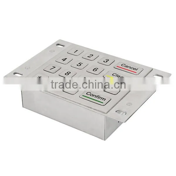 16 Keys Vandal Proof Metal Numeric Function Keypad photo-2