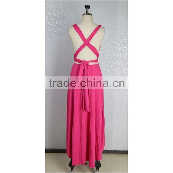 2016 Fashion Women Multi Way Convertible Wrap Dress Prom Gown Evening Formal Dress photo-3