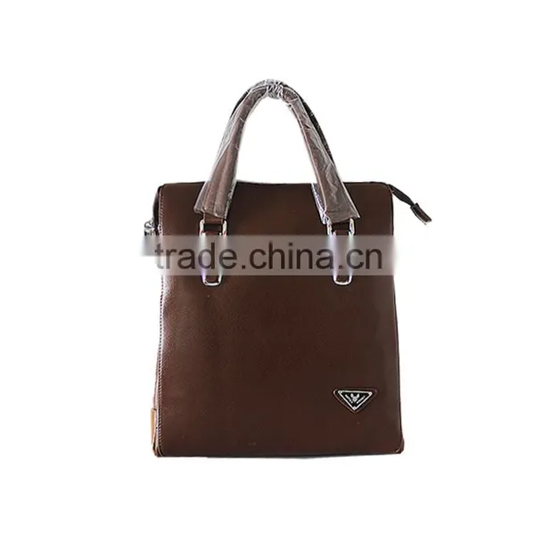 Brwon Men Fashion Bags Handbags pu Leather photo-5