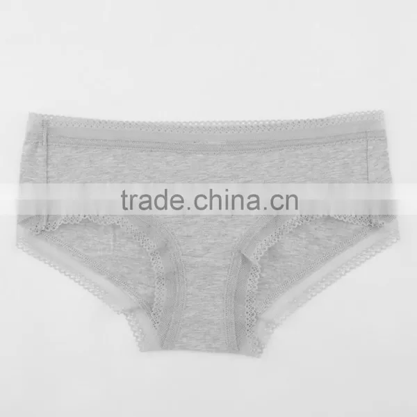 Lady's High Quality Soft Lace Cotton Spandex Shorts photo-2