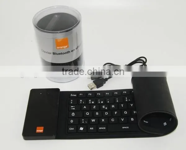 105keys Waterproof Flexible Bluetooth Wireless Silicon Keyboard for Desktop/Laptop/Tablet photo-4