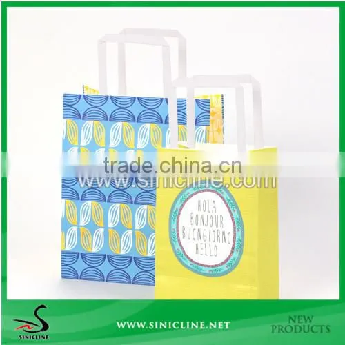 Sinicline Factory Design Handmade Craft Paper Bag With Paper Handle For Garment photo-4