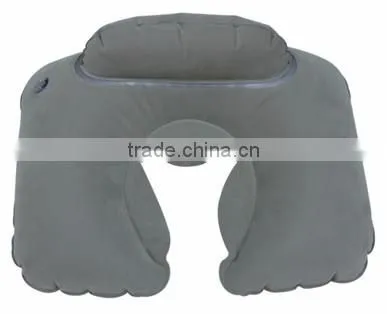 2016 Top Quality Eco-friendly Flocking PVC Inflatable Pillow for Promotion Inflatable Travel Pillow photo-6
