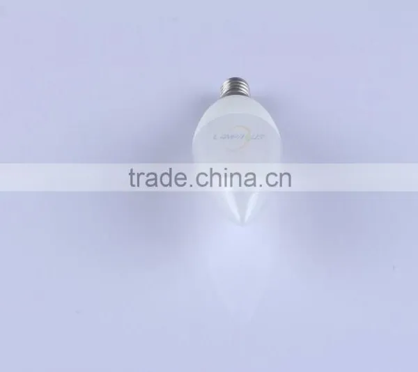 Epistar Chip Amazing Price Plastic Aluminum C37 Ra>80 High Bright Led Candle Lamp E14 Dimmable photo-3