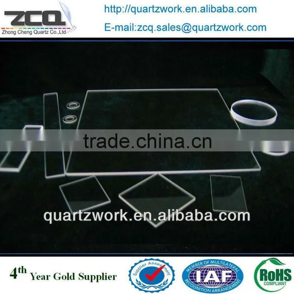 Squarte Thin Quartz Glass Plate photo-3