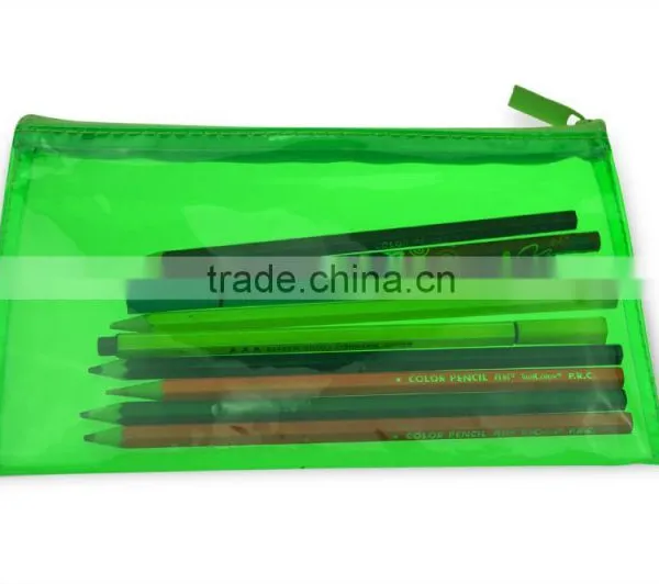 PVC Plastic Type and Stand Up Pouch Transparent PVC Pencil Bag photo-6