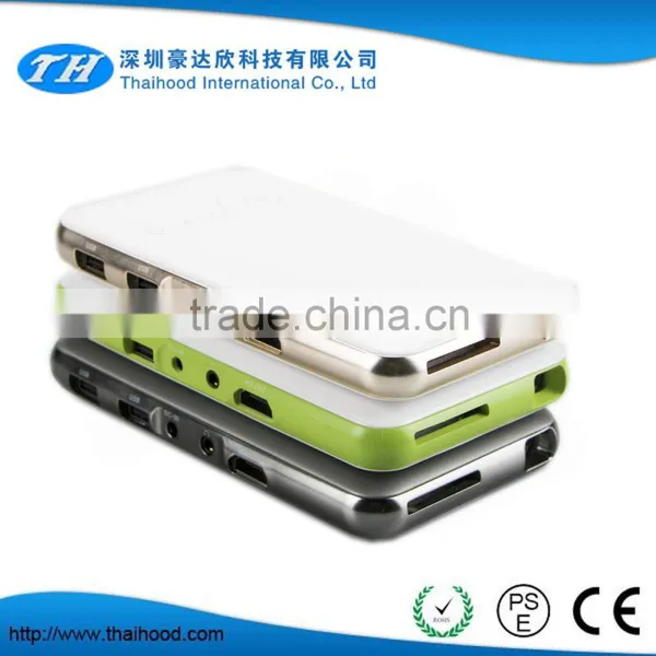 Professional Mini Smart Phone DLP Projector Built in 5000mAh Li-ion Battery Can be Use as Power Bank for IPhone6 Mini Projector photo-3