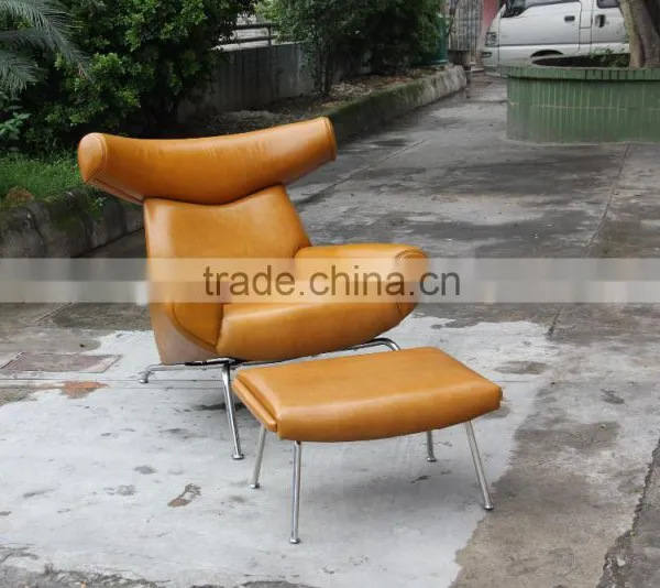 Hans J. Wegner Famous Design ox Chair With Ottoman photo-3