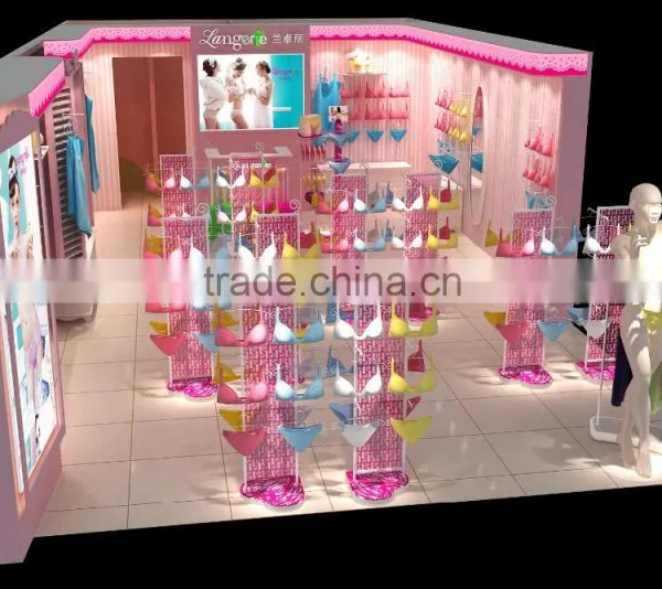 Clothing Store Display Furniture Garment Showcase Brand Underwear Shop Kiosk Display Showcase Design photo-4