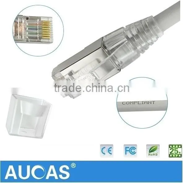 Made in China RJ45 Shielded Cat5e Cable 24AWG Strain Copper Network Patch Cord Cables photo-2