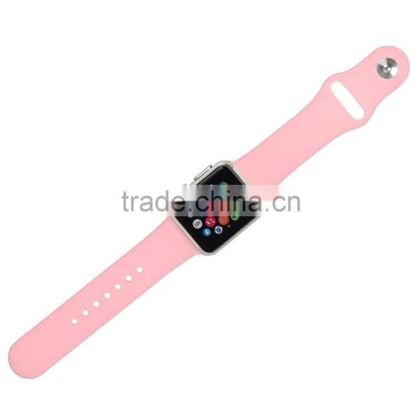 Soft Silicone Replacement Sport Band for Apple Watch, For Apple Watch Rubber Wrist Watch Strap photo-6