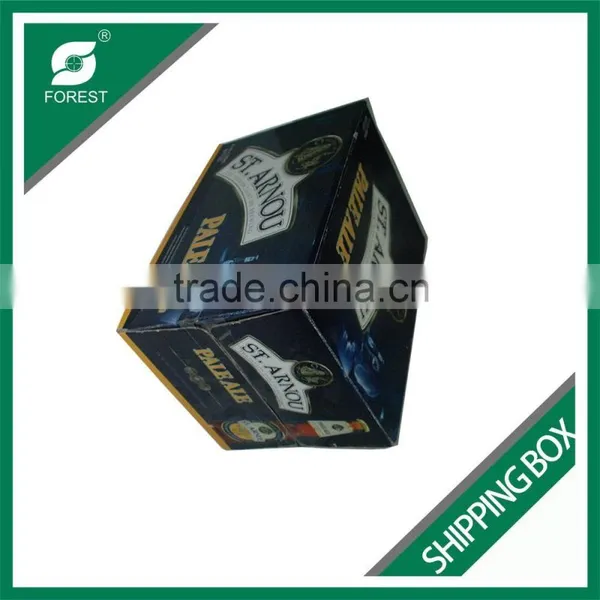 COLOR PRINTED WINE BOTTLE CARDBOARD WHOLESALE SHIPPING BOXES 24 BOTTLES BEER SHIPPING BOX WITH DIVIDERS Quality Choice photo-5