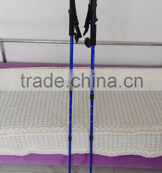 Adjustable Telescopic Aluminum Nordic Walking Poles for Trekking Hiking Cane