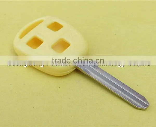 Toyota 3 Buttons Remote Key Fob Case Toy43 Blade in Yellow photo-4