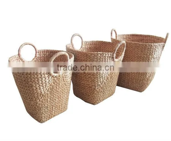 2015 New Product Water Hyacinth Basket for Home Decoration and Furniture