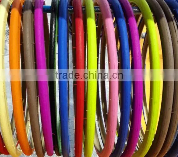 Colored Bicycle Tires Road 12 14 16 18 20 22 24 26 x 2.125 2.75 1.95 Tyre for Bike photo-3