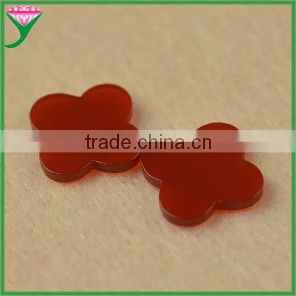Wholesale Cheap Prices Double Flat Flower Cut Natural Fire Red Agate Slices, Agate Slices Polished photo-3