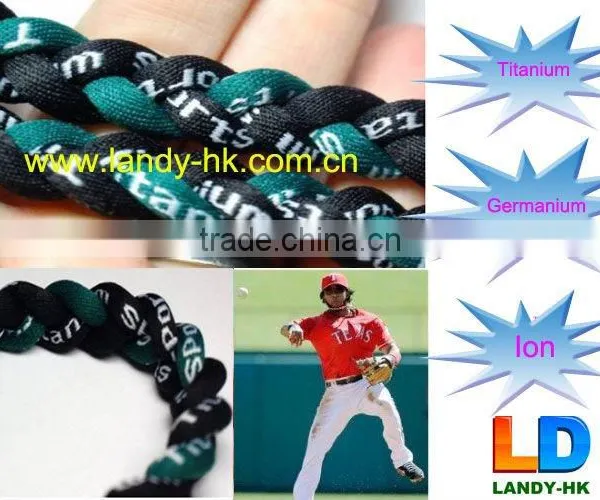China Cheap Silicone Titanium Pain Relief Sports Necklace photo-2