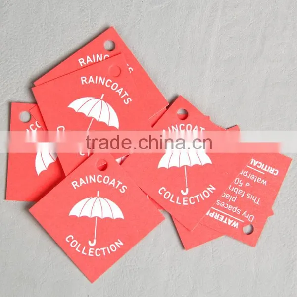 Rectangle Paper Hangtag for Raincoat photo-4