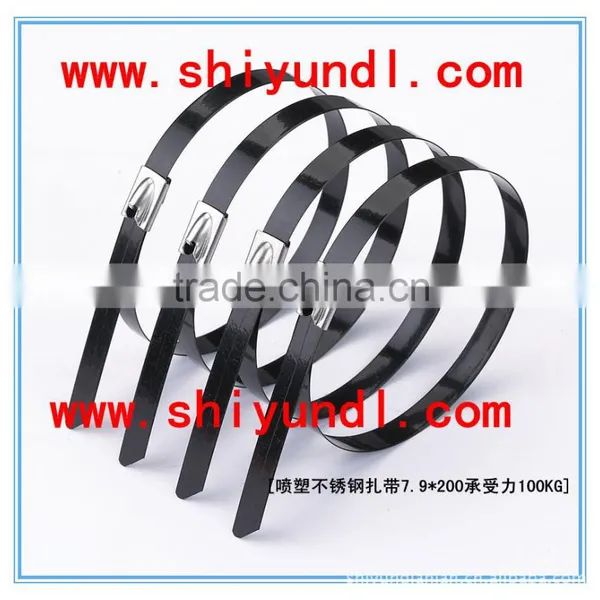 4.6*300 MM China 304/316 Stainless Steel PVC Coated Cable Ties