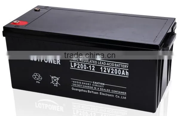 Guangzhou Best Selling 12 Volt 200ah Deep Cycle Vrla Battery