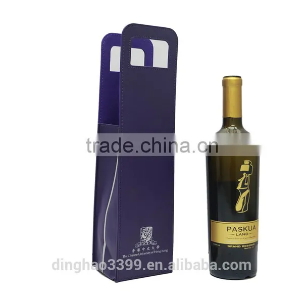 2016 Fashion Design Wine Bag Customized Luxury Wine Bag Portable Gift Bag With Tote photo-5