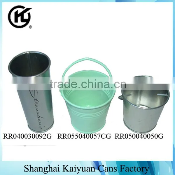 High Quality Round Gift Candle Bucket Tin Can Box (various Lids and Printing)