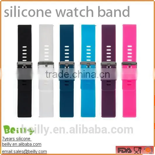 New Design Custom Mutilcolour Silicone Watch Band photo-3