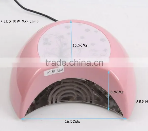 Professional Salon Equipment Pink ABS Housing Mirror Reflector CCFL Nail LED UV Lamp photo-2