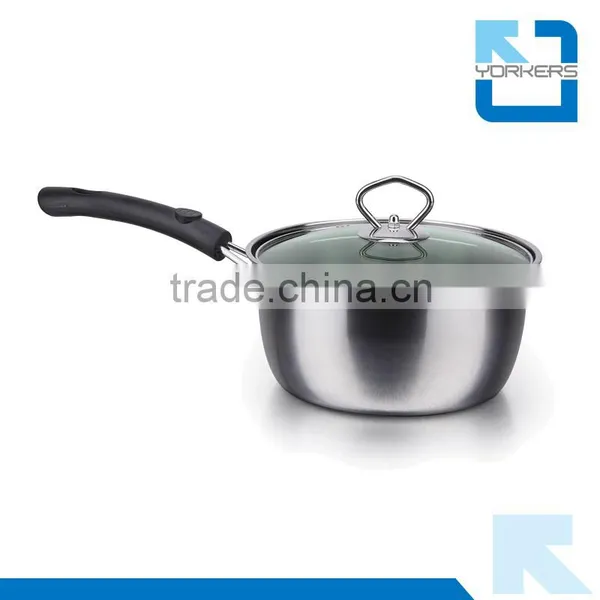 410 Stainless Steel Single Handle Milk Pot & Milk Boiling Pot