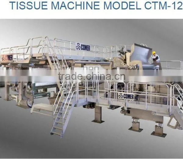 China Highest Speed 1500m/min Crescent Former Tissue Paper Machine/Toilet Paper Machine photo-2