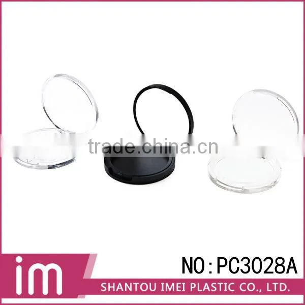 Round Transparent Plastic Makeup Case Powder Blush Containers photo-3