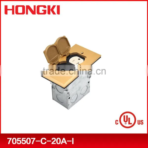 UL Listed Brass Flip Lid Floor Boxes and Covers photo-2
