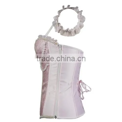 2015 Sexy Steel Boned Overbust Corset and BustiersTight Lacing Waist Trainer photo-3