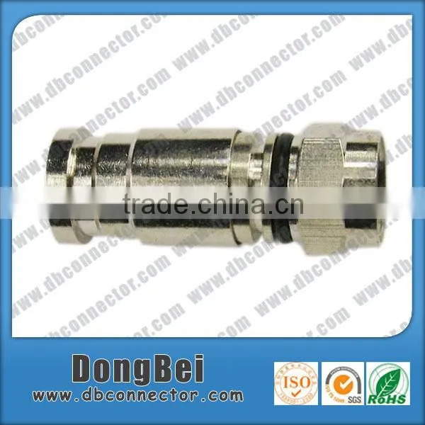 HFC F Port Rg59 Rg6 Compression Coaxial Cable Connector photo-5