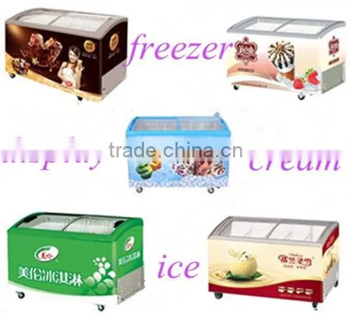 Ice Cream Freezer, Top Sliding Glass Door Chest Freezer Display Freezer photo-6