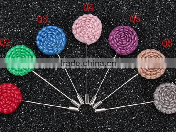 Small Size Hand Made Rose Flower Pins for Man Suit Red LAP061 photo-3
