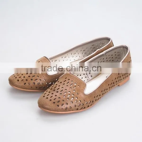 Laser Carved Ladies Belly Shoes Ballerina Shoe Lady Dress Shoe Ladies Flat Shoes Moccasin