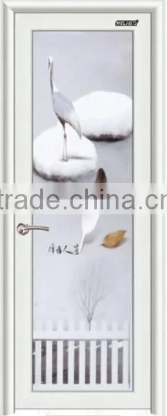 Modern Aluminum Door for Bathroom Frosted Glass Interior Doors photo-2