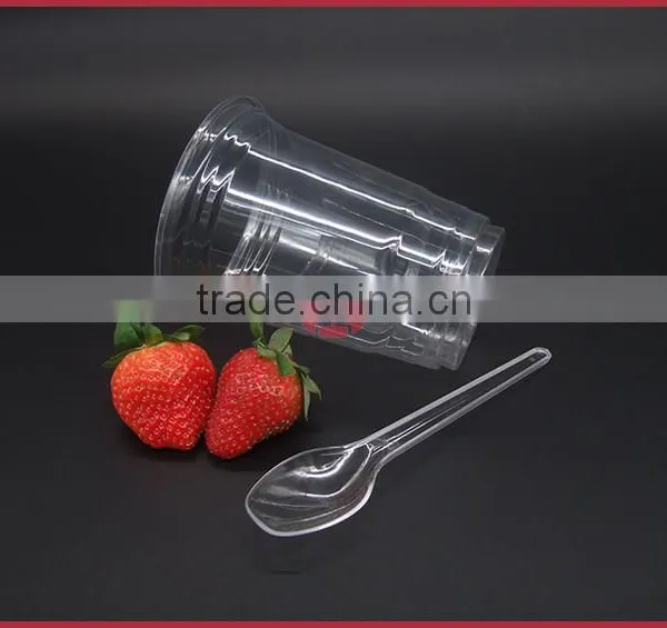 High Transparent Disposable PET Plastic Cups 16oz Cold Drink photo-3