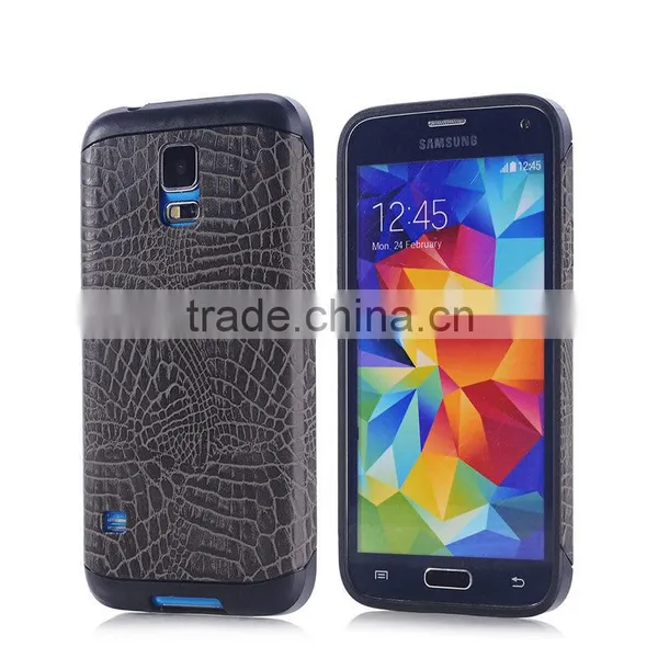 Wholesale Alligator Leather Mobile Phone Cases & Covers for Sumsung Galaxy S5 photo-2