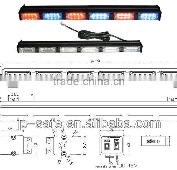 Led Warning Light/Led Stick Traffic Advisor/Led Strobe Light Bar LTDG9111B-6 photo-2