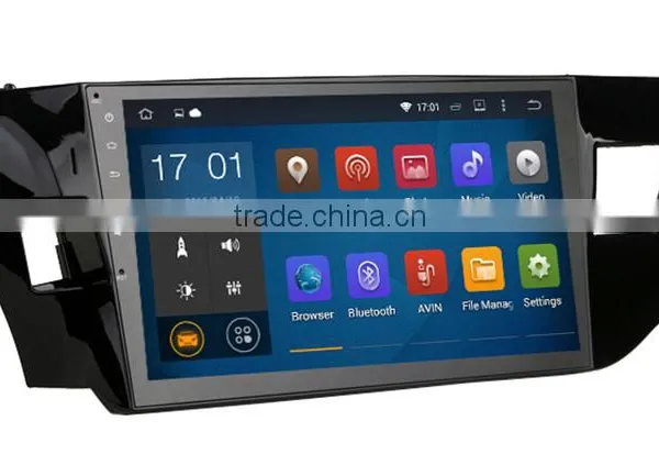 10.2 Inch Car Bluetooth Phone Book Gps Multimedia Navigator Dvd Price for Toyota Corolla 2014 photo-3