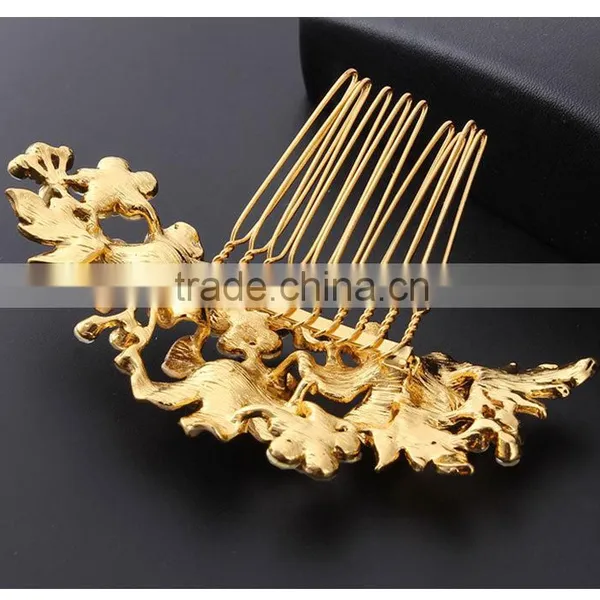 Cheap Price With High Quality Bridal Wedding Wear French Twist Hair Combs photo-5