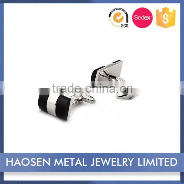 New Style Blue Gold Sand Or Blue Cat Eye Stone With Onyx Rhodium Stone Cufflinks For Men photo-6