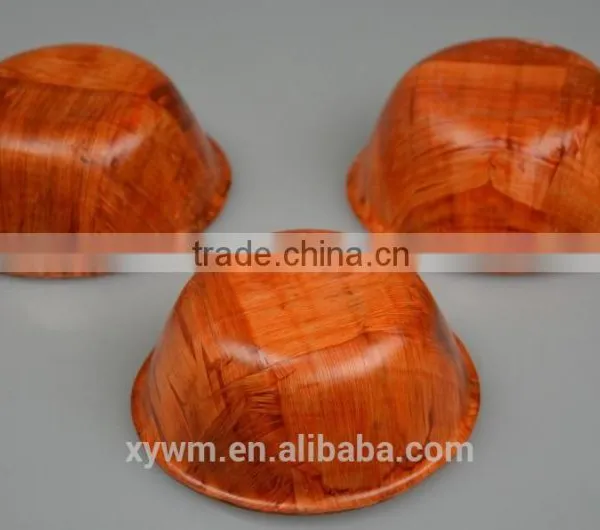 Round Woven Wooden Salad Bowl Set With 10 Sizes photo-4