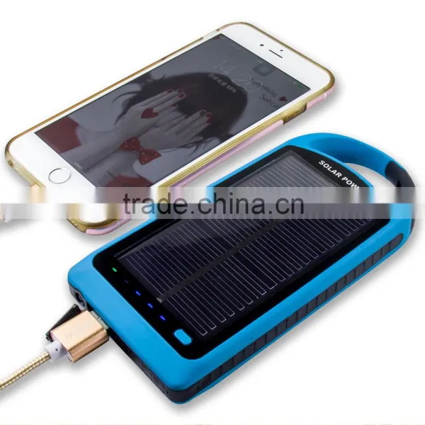 Dual USB Solar Mobile Charger, Waterproof 4000Mah-8000Mah Battery Power Bank Solar photo-2