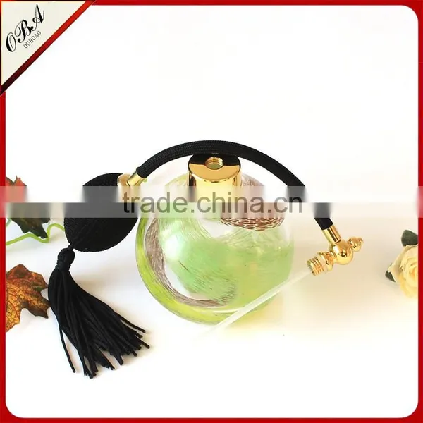 Wholesale High-grade Cheap Multicolour Circular Glass Transparent Gasbag Perfume Bottle With Airbag Spray Pump photo-5