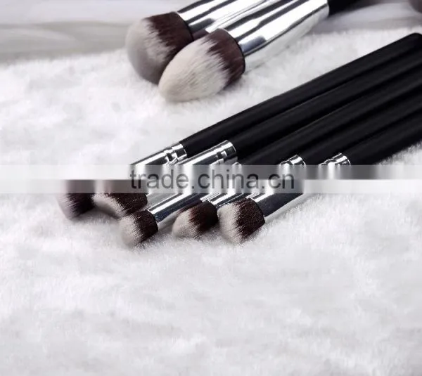 High-end 10pcs Black Cosmetic Brush Set Bag photo-4